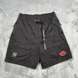 Team Liquid x Naruto Shippuden Cargo Tech Shorts Men Small Black Belted